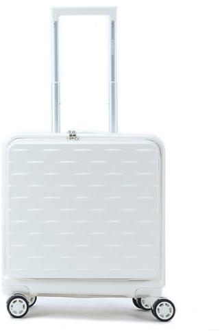Mixibaby Gorilla Hartschalen Koffer Trolley Reisekoffer Rollkoffer Handgepäck mit 4 Zwillingsrollen, Farbe:Weiss PP08
