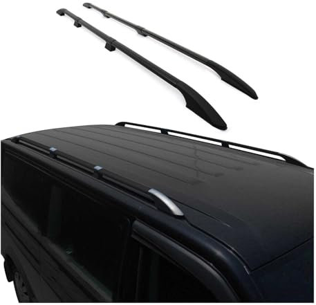 Dachreling Relingträger für FIAT Ducato III 2006-2025 L3 H2 Alu Schwarz 2 TLG