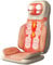Massagesitzauflage, Rückenmassagegerät mit Wärmefunktion, Shiatsu Massagematte für Auto/Zuhause, Massagematte Ganzkörpermassage mit 3D-Massierköpfen und Vibration (Beige)