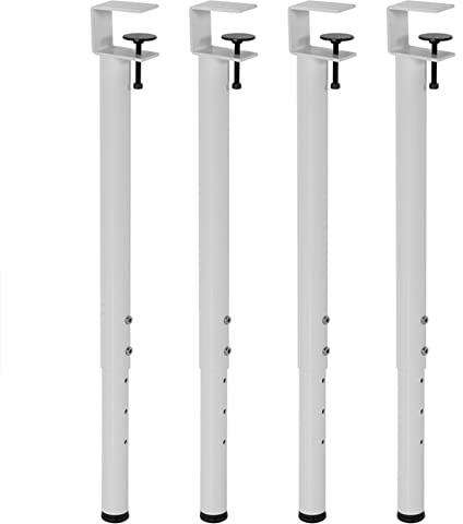 ByNGSDCC Adjustable Table Legs, F-Shaped Clamp-on Table Legs,Breakfast Bar Legs Adjustable 65-95cm Table Leg,Worktop Support Leg