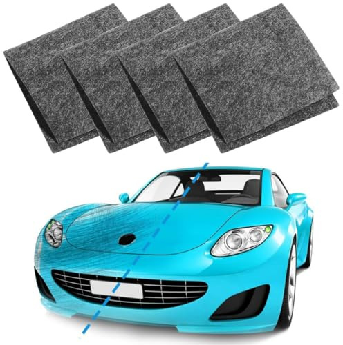 KEWUF 4 Stück Tuch Auto Kratzer Original, Nano Magic Tuch für Auto Kratzer Entfernen Reparatur, Nanomagic Tuch Car Scratch Remover für Reparatur von leichten Kratzfarben, Lackpflege, Autoreinigung