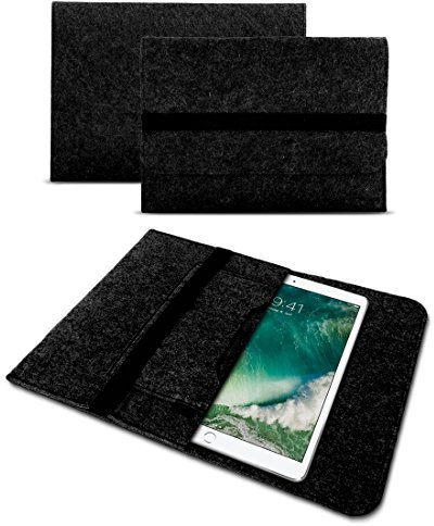 UC-Express Laptop Schutz Tasche Sleeve Hülle Filz Notebook Schutzhülle Tablet Ultrabook MacBook Cover Laptop Case, Notebook:TrekStor SurfTab Duo W3 W2 W1;Farbe:dunkel Grau