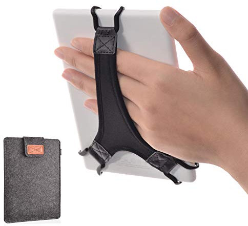 TFY Schutztasche für 6 Zoll Tablets und E-Reader (dunkelgrau), inklusive Handschlaufenhalterung für Fire HD 6 Zoll (15,2 cm) Kindle / Kindle Paperwhite / Kindle Voyage und andere 15,2 cm E-Reader