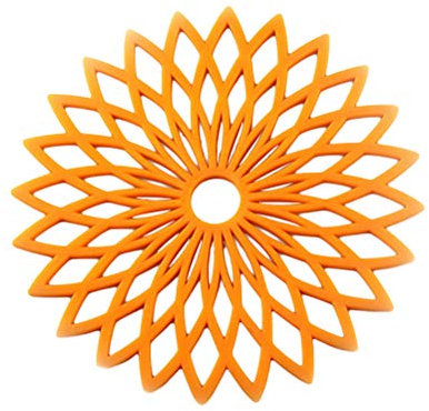 Silikon Untersetzer rutschfeste Topfuntersetzer Hitzebeständige Blumen Form für Küche Töpfe Pfannen Teller(Zufällige Farbe)