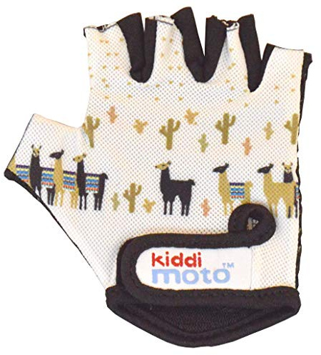 Kiddimoto Animal Anti Slip Kids Bike Gloves For Kids Boys & Girls Best Toddler Bike Gloves Ages 2-8 Fingerless Cycling Gloves For Youth Sports Like Mtb, Bmx Dirt Biking, Mountain Bike Riding, Skates