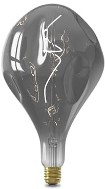 Calex Organic EVO XXL LED Lampe, E27 Fassung, 6W Filament Leuchtmittel, Dimmbar, Dekorative Glühbirne Titan, Warmweiß, 1 Stück (1er Pack)