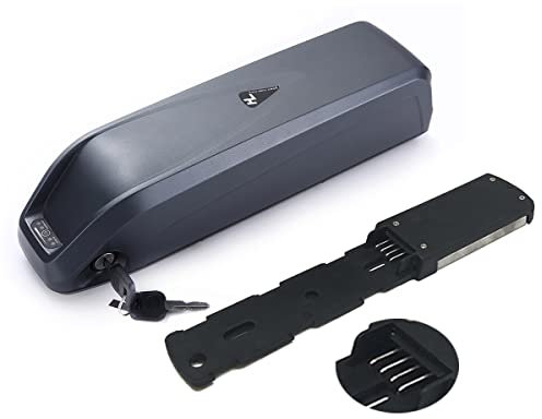 HANERIDE Hailong(4pin) E-Bike Batterie 36V 14.5 Ah 537Wh Rechargeable au Lithium-ION pour électrique, Pedelec, vélo électrique avec Chargeur pour Tube de Descente.