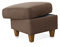 CAVADORE Polsterhocker Palera / Beistellhocker mit Stauraum, ideal als Fußhocker oder Sitzgelegenheit / 58 x 48 x 58 / Mikrofaser, Hellbraun