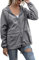 Veste de pluie courte et légère pour femme - Coupe-vent - Imperméable - Respirante - Avec capuche