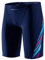 MY KILOMETRE Jammer Swimsuit Mens Solid Swim Jammers Endurance Long Racing Training Swimsuit Blue-neon M