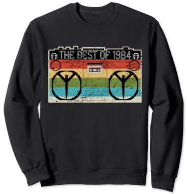 Boom Box Ghetto Blaster The Best Of 1984 Retro Music Sweatshirt