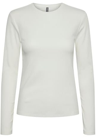 PIECES Damen T-Shirt,Cloud Dancer,L
