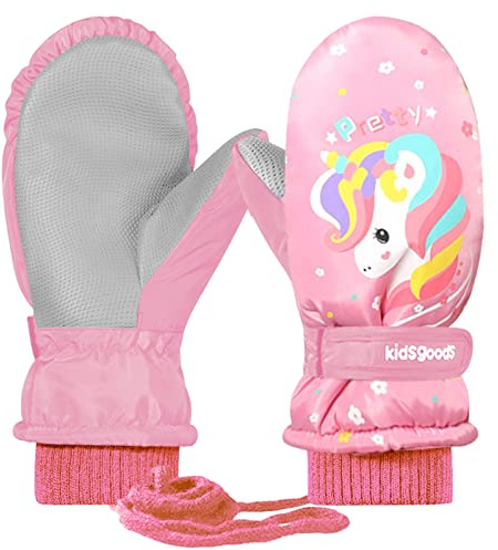 EVBEA Skihandschuhe Herren Kinder Damen Snowboard Handschuhe Wasserdicht Winter Extrem Warm Atmungsaktiv Futter Leicht Thermohandschuhe