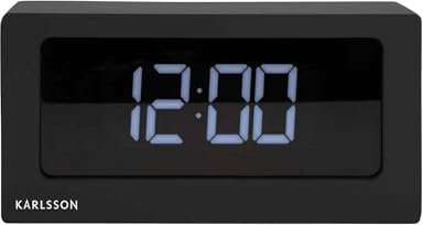Karlsson [DL] Table Clock Boxed LED Black -