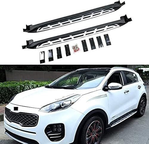 MEICHANG Jupes latérales Marchepied pour KIA Sportage 2017-2021 marchepied latéral Marchepied latéral Body Kit DéCoration Protection Accessoires