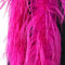 SYSUII Flauschige Marabu-Boa zum Basteln, 200 cm Natürliche Straußenfeder Schal Federboa DIY Verkleidung Zubehör Halloween Hochzeit, Party Dekorationen 1920s Gatsby Karneval Kostümzubehör -Rose