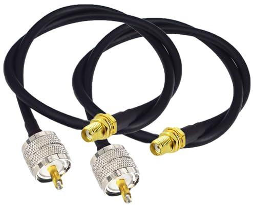 YILIANDUO Cavo coassiale RF SMA femmina a UHF maschio PL-259 RG58 da 50 cm