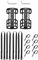 harayaa Bike Front Fork Cage Bike Front Rack Carrier Cargo Pannier Bike Fork Mount Bag Luggage Shelf for Cycling, Travel, Shopping, 1 Set