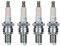 4x Zündkerze BR9ES Langgewinde passend für ATU Explorer, Kallio, Generic Cracker, Race GT, Spin GE, XOR – 50ccm 2-Takt Roller Zündkerzen Set – 4 Stück