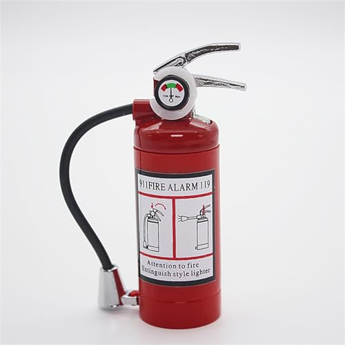 Butan-Feuerzeug, kreatives neues und einzigartiges Feuerlöscher-Modell, aufblasbares Feuerzeug, Sicherheit, personalisierte offene Flamme mit leichtem Herren-Zigarettenanzünder