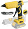 Mini pistola per colla a caldo Dual Power per Dewalt 20 V, 100 ℃-200 ℃ ad alta temperatura, 100 W con 10 bastoncini di colla da 10 mm per fai da te, artigianato, riparazioni domestiche (batterie non