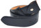Handgefertigter Ledergürtel 110 cm, 38 mm – Ersatz ohne Schnalle, handgefertigt in Italien – Unisex, Herren und Damen – hochwertiger Lederriemen, Schwarz, 110 cm