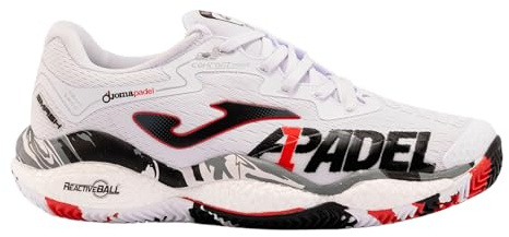 Joma - Scarpe da padel unisex di fascia alta, ammortizzazione avanzata, stabilità, protezione, edizione speciale, perfette per circuito padel A1, bianco, 41.5 EU