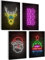 Winter Bilder Set Poster Set Weihnachten Deko Set Weihnachtsbilder Wand Weihnachtsposter Weihnachts Bilder Winterbilder Wandbild Weihnachten Bilder Set Weihnachten Poster Aesthetic (Neon 1)