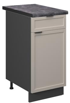 Vicco Küchenunterschrank Fame-Line, Schubladenschrank für die Küche, GrauBeige, 40 cm, AP Anthrazit