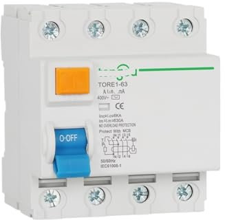 IFXAVJWSQ 4P 16A 63A 300mA 6KA 400V disyuntor de Corriente Residual electromecánico Interruptor de Seguridad diferencial(20A)