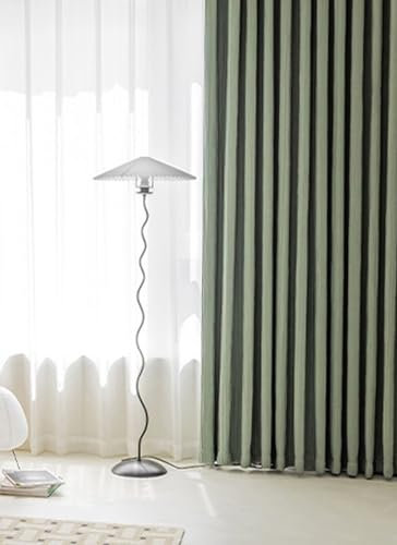 Aotiwe Vorhang Grün Schlafzimmer, Vorhang Boho Style Blickdicht Falten Fenstergardinen Vorhänge Polyester 2er Set 107 x 138cm