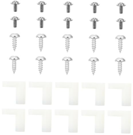 GLEAVI 50sets Type Motherboard Mounting Feet Screws Insulating Plastic Feet for Computer and Arcade Projects