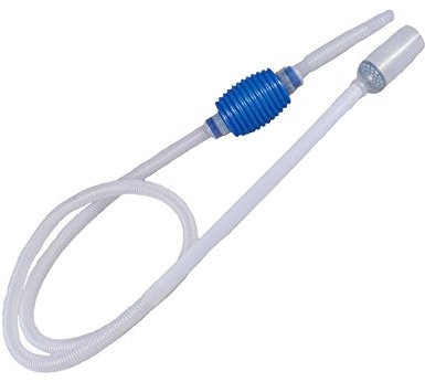 Siphon pour aquarium - Filtre à gravier - Nettoyage de réservoir d'eau - Accessoires d'aquarium - Escargots - Blanc - Taille unique