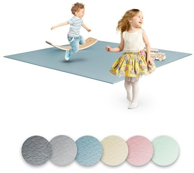 Ehrenkind® Krabbelmatte PRO | Extra dick und Soft | Made in Germany | Spielmatte Baby |Oeko-Tex 100 | Größe 160x160cm BLAUGRAU
