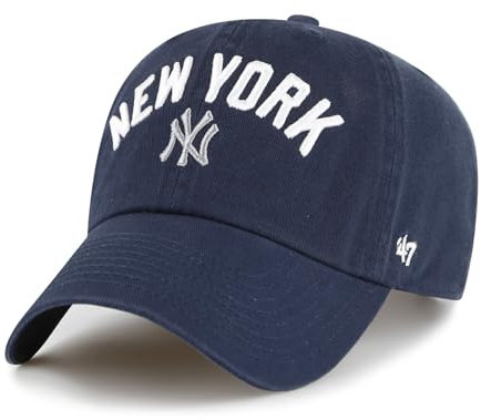 '47 New York Yankees MLB Script Clean Up Marineblau Verstellbare Cap - One-Size