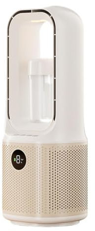 Ventilateur 3 en 1 sans pales avec purificateur, chauffage intérieur, ventilateur et chauffage Combo filtre tour HEPA, interrupteur basculant, oscillant à 90°