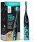 happybrush® Schallzahnbürste Eco Vibe 3 - TESTSIEGER 2024-100 Tage testen - Elektrische Zahnbürste mit 6 Wochen Akku - Ultraschall Zahnbürsten - Black/Mint