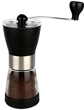 Salt Pepper Mill Portable Hand Crank Pepper Grinder For Home Kitchen, Hand-grind Coffee Mill Grinders, Free Measuring Spoon And Brush Kitchen Spice Grinder