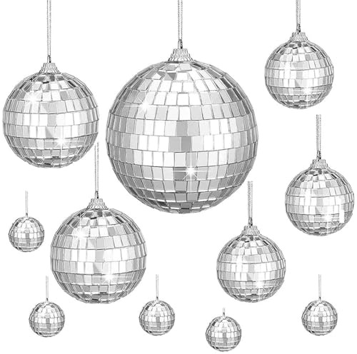 Boule Disco, 25 Pièces Boule A Facette, Mini Boules Disco, Boules Disco Décoratives À Accrocher Sur L'Arbre De Noël Pour La Décor De Mariage, Fête À La Maison, Fête D'Anniversaire