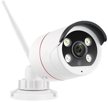 JOXLOVER di telecamere di Sicurezza da 5 MP Protezione bidirezionale for la casa Telecamera IP Wireless Kit NVR Telecamera di videosorveglianza per Esterni(608W Camera)