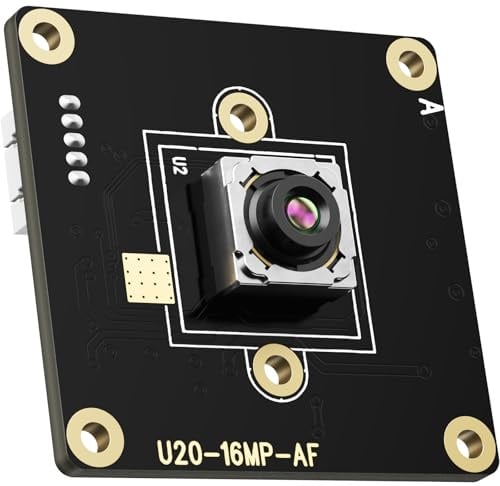 InnoMaker Caméra USB2.0 UVC 16MP (4656x3496) à AutoFocus par Détection de Phase, Capteur HDR IMX298 1/2.8, Plug & Play pour PC, Raspberry Pi, Jetson Nano SBCs, Windows, Linux, Android, Mac OS