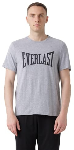 Everlast Herren M000 Grey Melange Jersey T-Shirt (1er Pack)