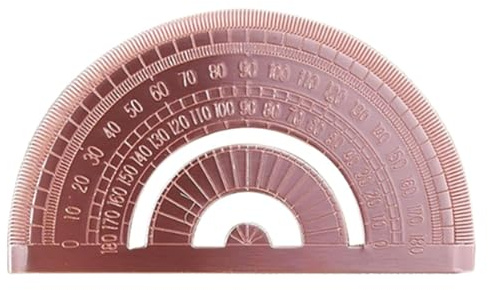 Transportador de Medio Círculo Regla De 180 Grados Para Matemáticas