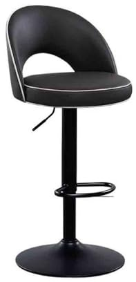 YANG11FAN Cómodo Inicio Sillas reclinables Sub-Isla de Cocina mostrador recepción Taburetes Bar Lujo Ligeros elevadores Comedor Silla Alta(Negro)
