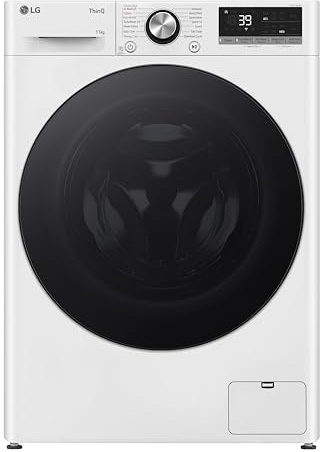 LG Series 4 Pro AI Direct Drive F4Y711WBTN1 11kg Washing Machine with 1400 rpm - White - A Rated
