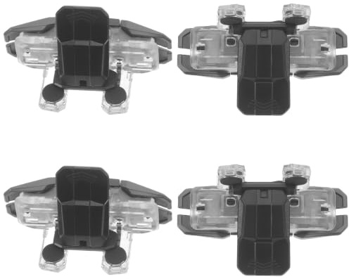 NESTINGHO 4 Pezzi Trigger per Smartphone Nero Js65, Accessorio Gaming Leggero in Abs e Metallo, Funzione Multipla per Gioco a Casa al Lavoro