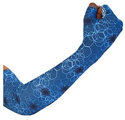 La Protección Solar De Los Guantes De Seda De Hielo Paseo Coche Manguito,Blue1-onesize