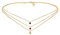 Elli Choker Kette Damen Silber 925 Vergoldet 24K Layer Fußball Sport Flagge Schmuck Kristall Topas Geschenke für Frauen Halskette Mädchen Mama Freundin, WM Silberkette Länge 36 cm