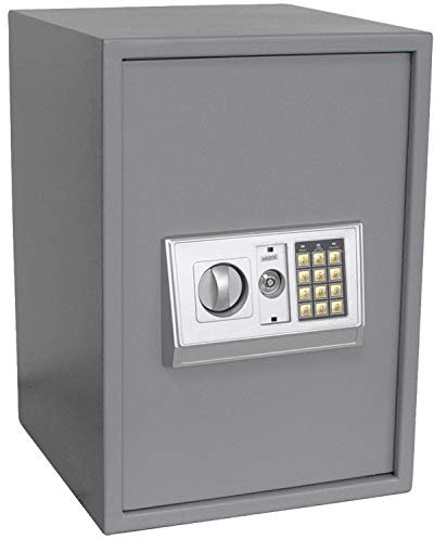 SAFE 3994 Tresor mit Zahlenschloss MAXI - Großer Tresor mit Zahlencode und Schlüssel - Möbel Tresor aus Stahl - Geld Tresor - Wand Tresor - B 350 x T 370 x H 500 mm 19 KG