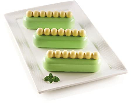Silikomart 25.284.13.0065 KIT Chic Eclair moule en silicone, Crème